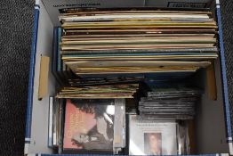 A box of mainly classical cds and vinyl to include The New Hall Jazz Band (from Windermere) and