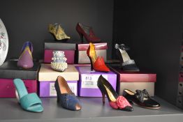 A collection of ten Raine Originals 'Just the Right Shoe' ornaments.