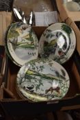 Thirteen limited edition Wedgwood display plates in the series Colin Newman's River Panorama.
