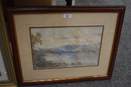 *Local Interest - G.Prentice (19th Century, British), watercolour, 'Ambleside and Wray Castle from