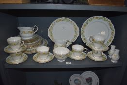 A collection of early 20th Century Duchess porcelain tableware, in the Greensleeves pattern,