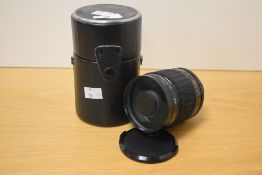 A Sirius MC Mirror camera Lens 1:8.0 F=500mm 72 No.510687 with leather effect case