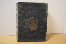 A late 19th Century leather bound bible, by the Revd John Fleetwood