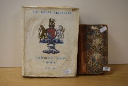 Two Military Volumes The Royal Artillery Two Military Volumes, The Royal Artillery Commemoration