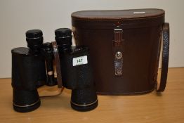 A pair of Viper 12x50 binoculars in original leather case