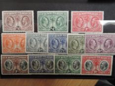 CAYMAN ISLANDS 1932 GV CENTENARY OF ASSEMBLY OF JUSTICES & VESTRY MINT SET OF 12 (SG 84/95) Card