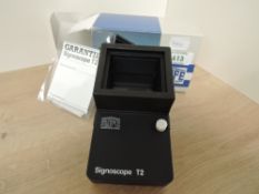 SAFE SIGNOSCOPE T2 WATERMARK DETECTOR, BOXED Looks unused, T2 Signoscope watermark detector complete