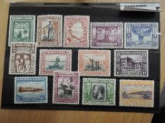 SIERRA LEONE 1933 GV CENTENARY OF ABOLITION OF SLAVERY & WILBERFORCE FULL SET OF 13 M/MINT (SG 168/