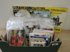 TRANSPORT COLLECTION OF POSTCARDS, TRAINS, TRAMS, BUSES ETC SEVERAL HUNDRED Box with wide a varied