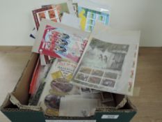 ISLE OF MAN LARGE MNH COLLECTION BY SETS, SHEETS MATERIAL TO AROUND 2019 Old Fruit box with a