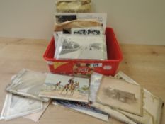 COLLECTION OF VINTAGE POSTCARDS INCLUDING CUMBRIA, OVERSEAS IN OLD TUB Interesting ranges of