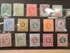 GB EVII 1902-10 SET OF 15 DEFINITIVES, ALL UNMOUNTED MINT IN CARD 15 values from EVII, dating 1902