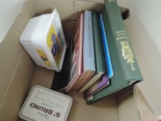 WORLD STAMPS IN 7 ALBUMS PLUS TUB OF PACKETS ETC Box with 7 world stamp collections, mix of one