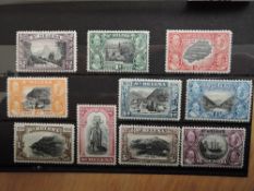 ST HELENA 1934 GV CENTENARY OF BRITISH COLONISATION, MINT SET OF 10 (SG114/223) Card with full set