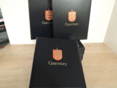 GUERNSEY 1969-2020 COMPLETE MNH COLLECTION IN 3 DAVO ALBUMS WITH CASES Stunning Guernsey