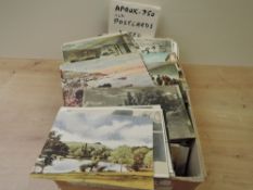 POSTCARDS, BOX OF APX 750 MIXED & TOPOGRAPHICAL POSTCARDS Box with an estimated or so 750