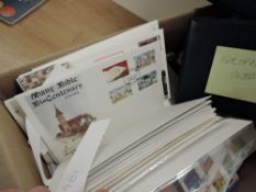 ISLE OF MAN COLLECTION OF FIRST DAY COVERS 200+ COVERS Box with a somewhat jumbled collection of