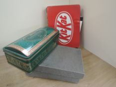 BOX WITH STAMP ACCESSORIES, COVERS, & SOME GB FACE £50+ Box with variety of bits and pieces,