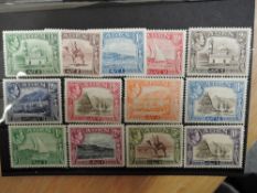 ADEN 1939 GVI DEFINITIVES, SET OF 13, MOUNTED MINT (SG 16/27) Card with second definitive issue from
