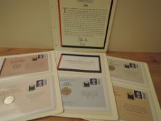 GB 2023 WESTMINSTER COMMEMORATIVE NUMISMATIC COVERS x 5 ALL KCIII HEADS Set of 5 numismatic covers