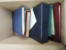 WORLD STAMP COLLECTIONS IN BOX ALL ERAS INCLUDING THEMATICS ETC Box with 5 good sized world