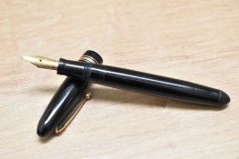 A Mabie Todd & Co Swan 4460 Leverless twist fill fountain pen in black having Swan 4 14ct Mabie Todd