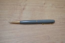 A Mabie Todd & Co Fyne Poynt propelling pencil in grey.