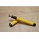 A Parker Duofold Senior Lucky Curve button fill fountain pen in mandarin yellow with two narrow - Image 1 of 3