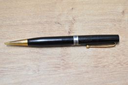 A Mabie Todd & Co Fyne Poynt 100 propelling pencil in black having original label