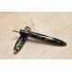 A Sheaffer Lifetime Balance Petite lever fill fountain pen in marine green with white spot, ring top - Image 1 of 3