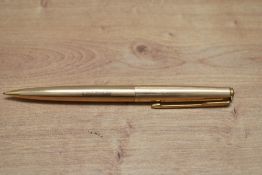 A Parker 61 propelling pencil in rolled gold