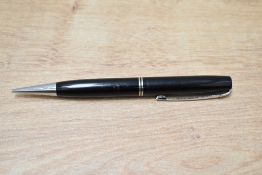 A Mabie Todd & Co Fyne Poynt propelling pencil in black and chrome