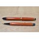 A rare Montblanc 214 button fill fountain pen and propelling pencil in coral red made in Denmark - Image 3 of 3