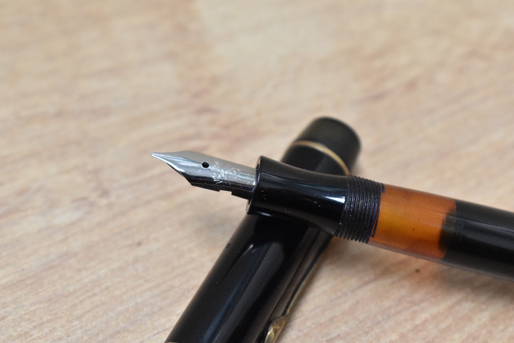 A Montblanc 333 1/2 piston fill fountain pen in black having Montblanc 3 1/2 nib - Image 2 of 3
