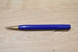 A Mabie Todd & Co Fyne Point propelling pencil in blue
