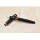 A Montblanc 242G piston fill fountain pen in black having Montblanc 14C 585 nib - Image 1 of 3