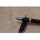 A Sheaffer Statesman snorkel fill fountain pen in black with broad band to white spot cap having - Image 2 of 3
