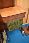 A 19th Century mahogany sewing table, width 44cm approx