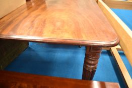 A 19th Century Gillows style mahogany dining table, no additional leaves