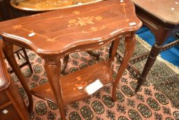 A reproduction continental style console table , width approx. 84cm