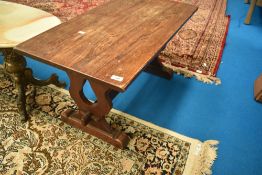 A vintage oak refectory style coffee table, approx. 89 x 47cm