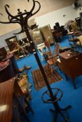 A traditional bentwood hat stand