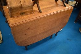 An early 20th Century oak twist gateleg table, width approx 106cm