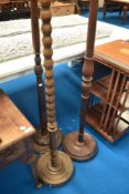 Three standard lamps