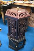 A reproduction electric fire modelled as a wood stove
