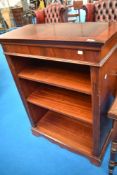 A reproduction bookshelf , approx dimensions W82 D40 H107cm