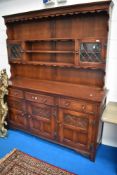 A Priory style dresser , approx width 169x, height 197cm