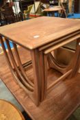 A vintage G plan teak nest of three tables