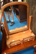A Victorian toilet mirror