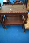 An early 20th Century mahogany tea trolley